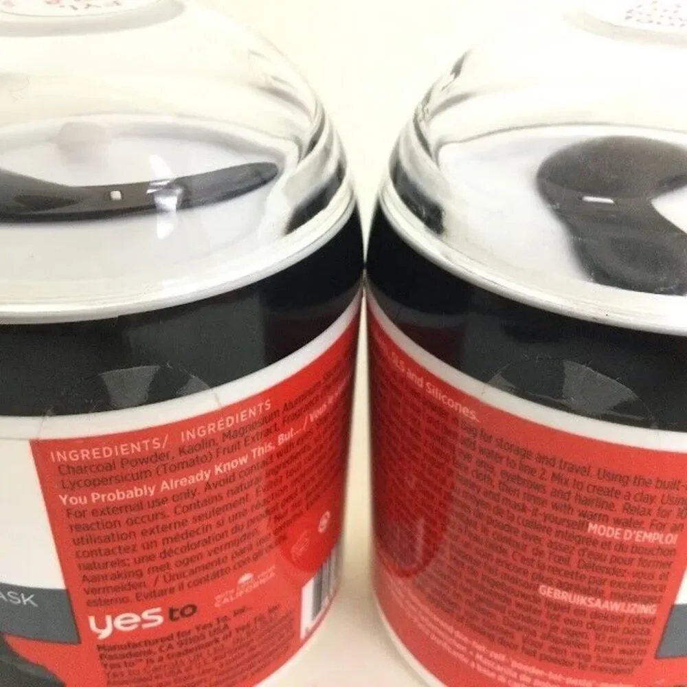 Yes To Tomatoes-Clear Skin Detoxifying Charcoal DIY Powder-To-Clay Mask x2- 1 oz